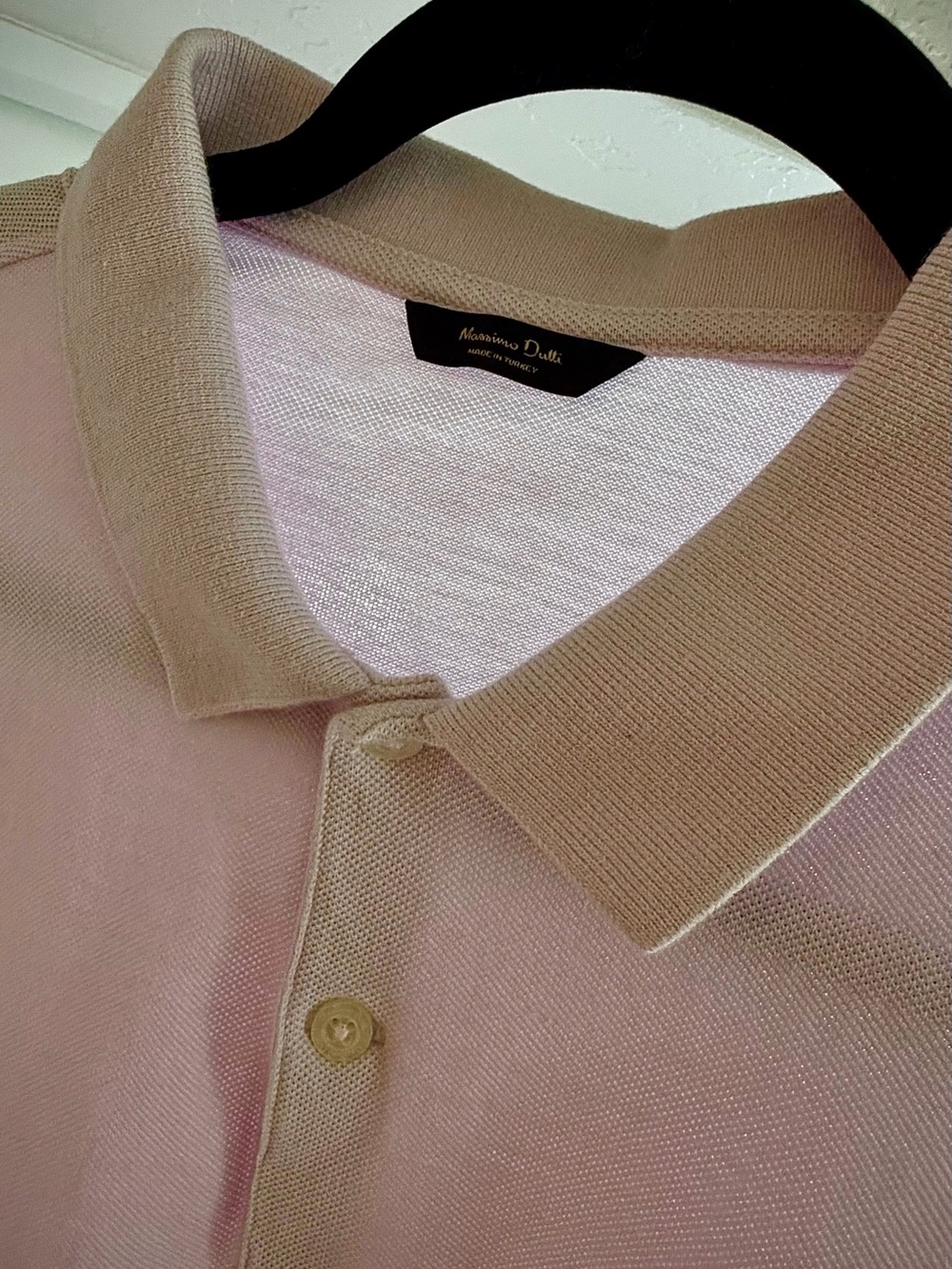 Massimo Dutti Light Pink Short-Sleeve Polo - Picture 2 of 2